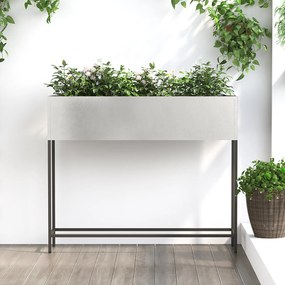 vidaXL Υψωμένος Κήπος 100x26x82 εκ Μη Σιδερένιο Ατσάλι