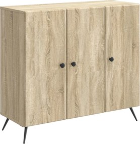 vidaXL Πλαϊνό γραφείο Sonoma Δρυς 89 x 34,5 x 80 εκ Επεξεργασμένο Ξύλο