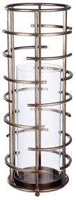 Φανάρι ArteLibre Σαμπανί/Διάφανο Μέταλλο/Γυαλί 46.5cm-05160791