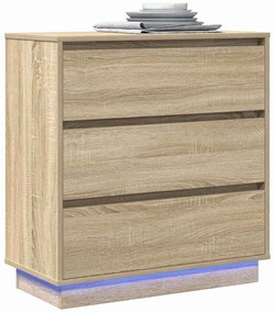 vidaXL Κομοδίνο με Sonoma Δρυς 71 x 34.5 x 75 εκ. Επεξεργασμένο ξύλο