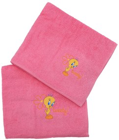 Σετ 2 Τεμ Πετσέτες 50x80, 70x130 Tweety Viopros