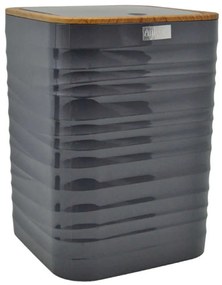 Κάδος Απορριμμάτων Luna 830107 18x18x25cm 5lt Grey-Natural Ankor Plastic