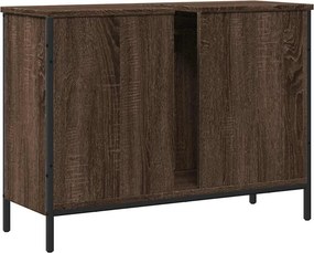vidaXL Ντουλάπι Νιπτήρα Μπάνιου Καφέ Δρυς 80x30x60 εκ. Επεξ. Ξύλο