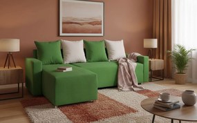 Γωνιακός καναπές Odette-Πράσινο