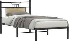 vidaXL Πλαίσιο Κρεβ. Χωρ. Στρώμα Sonoma Δρυς 90x200 εκ. Επεξ. Ξύλο