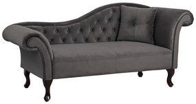 ΑΝΑΚΛΙΝΔΡΟ T.CHESTERFIELD ΓΚΡΙ ΒΕΛΟΥΔΟ NIOVI HM3008.10 ΔΕΞΙ ΜΠΡΑΤΣΟ 189x61x84Yεκ. - HM3008.10