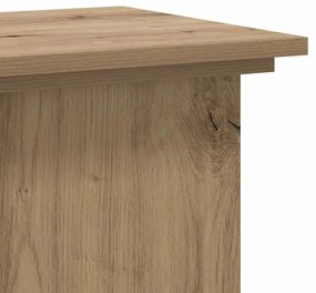 vidaXL Βάσεις Φυτών Αρτισιανή Δρυς 33x33x100 εκ. Επεξ. Ξύλο