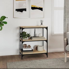 vidaXL Βιβλιοθήκη Sonoma Δρυς 60x33x70,5 εκ. Επεξεργ. Ξύλο &amp; Ατσάλι