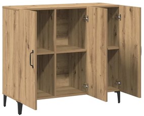 vidaXL Ντουλάπι Αρτισιανή Δρυς 90 x 34 x 80 εκ. από Επεξεργασμένο Ξύλο