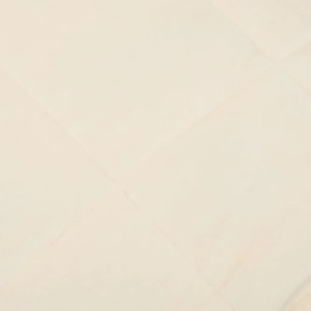 vidaXL Κουβέρτα Βαρύτητας Ανοιχτό Κρεμ 200 x 220 εκ. 9 κ. Υφασμάτινη