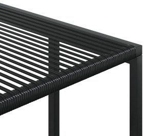 Σετ Τραπεζαρίας Κήπου 11 Τεμαχίων Μαύρο Συνθετικό Ρατάν 3295044