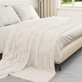 vidaXL Ριχτάρια 6 pcs Κρεμ 270 x 240 cm Μαλλί