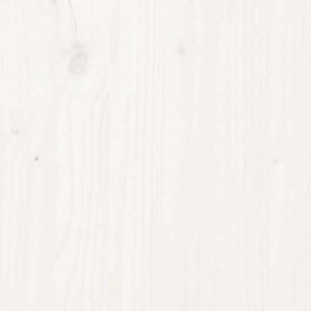 vidaXL Επιφάνεια Τραπεζιού Ορθογ. Λευκή 100x50x2,5 εκ. από Μασίφ Πεύκο