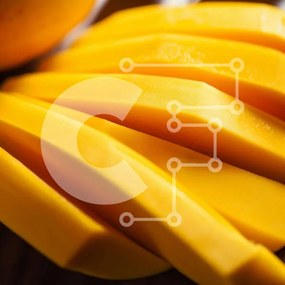 Σετ των 2 Intra Συλλεκτικό Ξύλινο Παζλ Plywood 4mm - Κοντινό πλάνο με κίτρινες φέτες μάνγκο Σε Ξύλινο Κουτί - Διαστάσεις: 10x10 cm – 25 κομμάτια