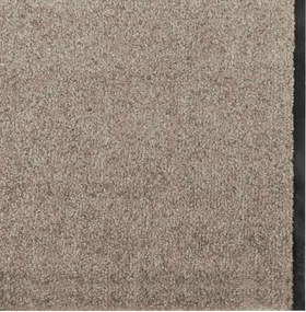 vidaXL Χαλάκι Εξώπορτας Μπεζ και Μαύρο 120 x 400 cm 100% Πολυαμίδιο