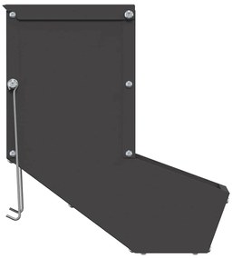 vidaXL Ταΐστρα Χαμστεριών Μαύρο 12,5 x 26 x 28,5 εκ