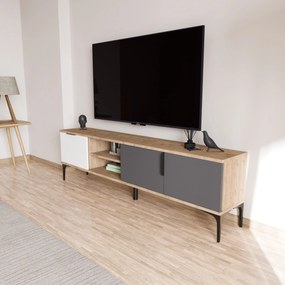 TV Stand Tarz - White, Anthracite, Oak White
Anthracite
Oak