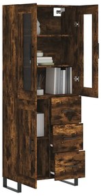 vidaXL Ντουλάπι Καπνιστή Δρυς 69,5x34x180 εκ. από Επεξεργασμένο Ξύλο
