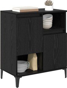 vidaXL Πλαϊνό γραφείο Μαύρη Οξυά 60 x 35 x 70 cm Επεξεργασμένο ξύλο