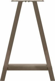 vidaXL Πόδια Τραπεζαρίας Σχήματος Α 2 τεμ. 50x(72-73) εκ. Ατσάλι