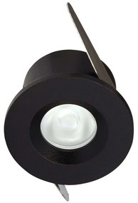 Σποτ Χωνευτό Mini VK/04127/B/C Φ4cm Led 120Lm 3W 4000K Black VKLed Round