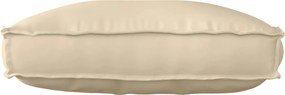 vidaXL Μαξιλάρι Μπεζ 70 x 40 x 12 cm Ύφασμα Όξφορντ