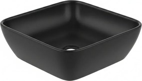 Tema Por040 Black Matt 40x40 - Επιτραπέζιος νιπτήρας