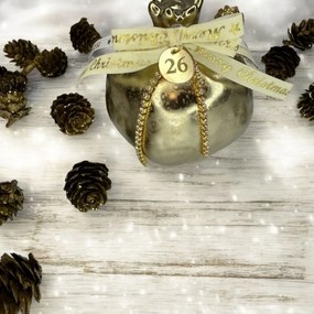 Ρόδι κεραμικό χρυσό ματ