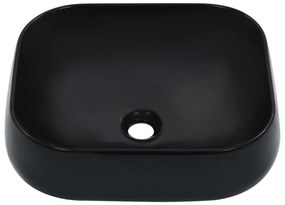 vidaXL Νιπτήρας Μαύρος 44,5 x 39,5 x 14,5 εκ. Κεραμικός