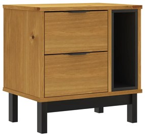 vidaXL Κομοδίνο FLAM 49 x 35 x 50 εκ. από Μασίφ Ξύλο Πεύκου