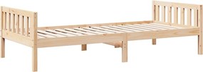 vidaXL Κρεβάτι Παιδικό Χωρίς Στρώμα 90x200 εκ. Μασίφ Πεύκο