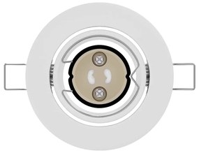 vidaXL Spotlights με προβολείς 24 pcs Λευκό 9 x 9 εκ. Μέταλλο