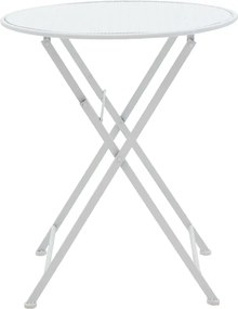 Τραπεζαρία κήπου Walen pakoworld σετ 3τεμ μέταλλο λευκό