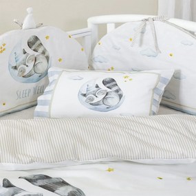 Πάντα Κούνιας Sleepy Racoon Ciel Nima 40x200cm 100% Βαμβάκι