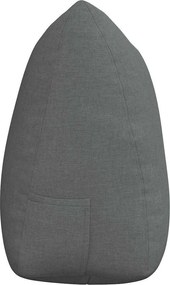 vidaXL Μαξιλάρι Πλάτης Σκούρο Γκρι 140 x 24 x 50 εκ ύφασμα