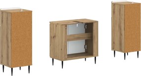 vidaXL Σετ Ντουλαπιών Μπάνιου 2 Τεμαχίων ZWOLLE Artisan Δρυς