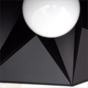 Φωτιστικό Οροφής Esagono Μαύρο (46x40x25εκ.) Ε14