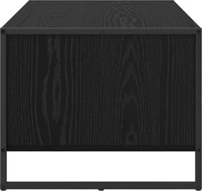 vidaXL Τραπεζάκι σαλονιού Μαύρη Οξυά 80 x 50 x 40 cm