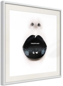 Αφίσα - Black Lipstick (Square) - 30x30 - Χρυσό - Χωρίς πασπαρτού