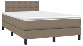 ΚΡΕΒΑΤΙ BOXSPRING ΜΕ ΣΤΡΩΜΑ TAUPE 120X200 ΕΚ. ΥΦΑΣΜΑΤΙΝΟ 3140365