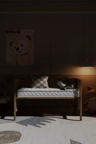 Stewehome Στρώμα κούνιας μωρού από αφρώδες υλικό Λευκό 120x60x10 cm