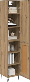 vidaXL Highboard Artisan Oak 34,5 x 34 x 90 εκ. Επεξεργασμένο ξύλο