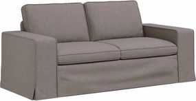 vidaXL Καναπές 140cm 2 pcs Taupe Μέταλλο