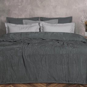 Κουβέρτα Fleece Υπέρδιπλη (220x240) Das Home Velour 1343 D.Grey