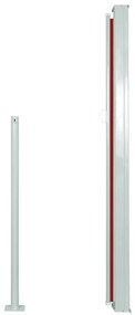 vidaXL Σκίαστρο Πλαϊνό Συρόμενο Κόκκινο 140 x 300 εκ.
