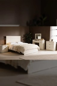 Τραπέζι μακιγιάζ με καθρέφτη στυλ 120x145x41 cm