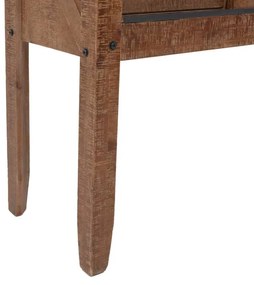 Τραπέζι Κονσόλα Καφέ 131 x 35,5 x 75 εκ. από Μασίφ Ξύλο Ελάτης - Καφέ