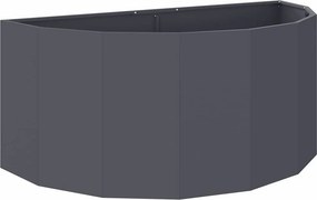 vidaXL Γλάστρα Ανθρακί 120 x 60 x 50 εκ. Ατσάλι