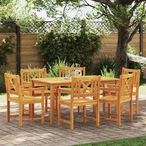 vidaXL Καρέκλες Κήπου 6 pcs Φυσικό Στερεό Ξύλο Ακακίας