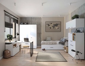 Ντουλάπα Bucks τρίφυλλη - 135.00Χ59.60Χ194.90cm